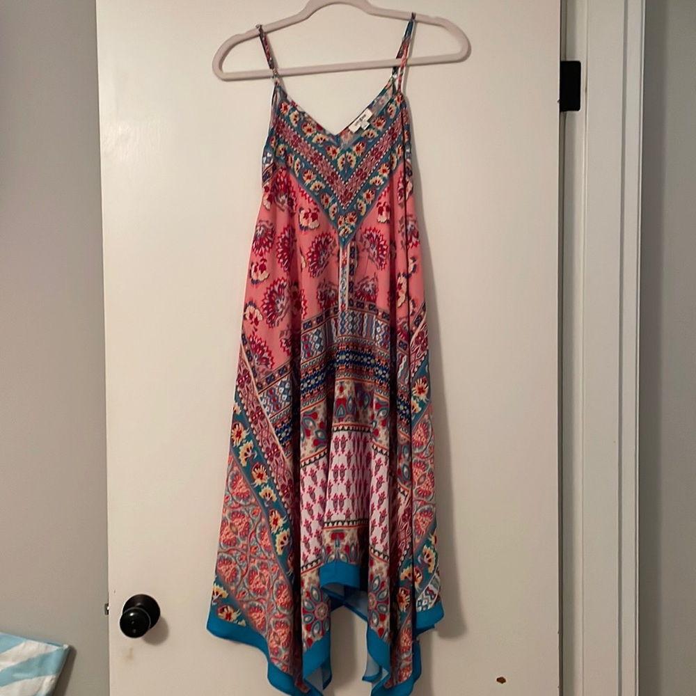 NWOT Umgee size small dress. Adjustable spaghetti straps.